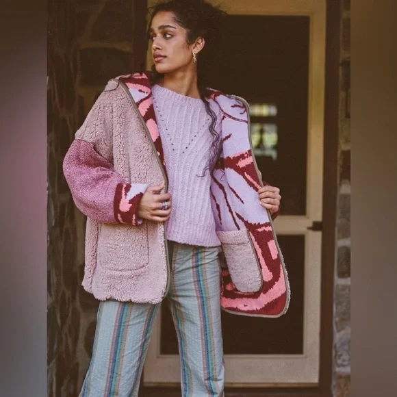 Free People Winter Chill Reversible Cardi - Picture 8 of 14